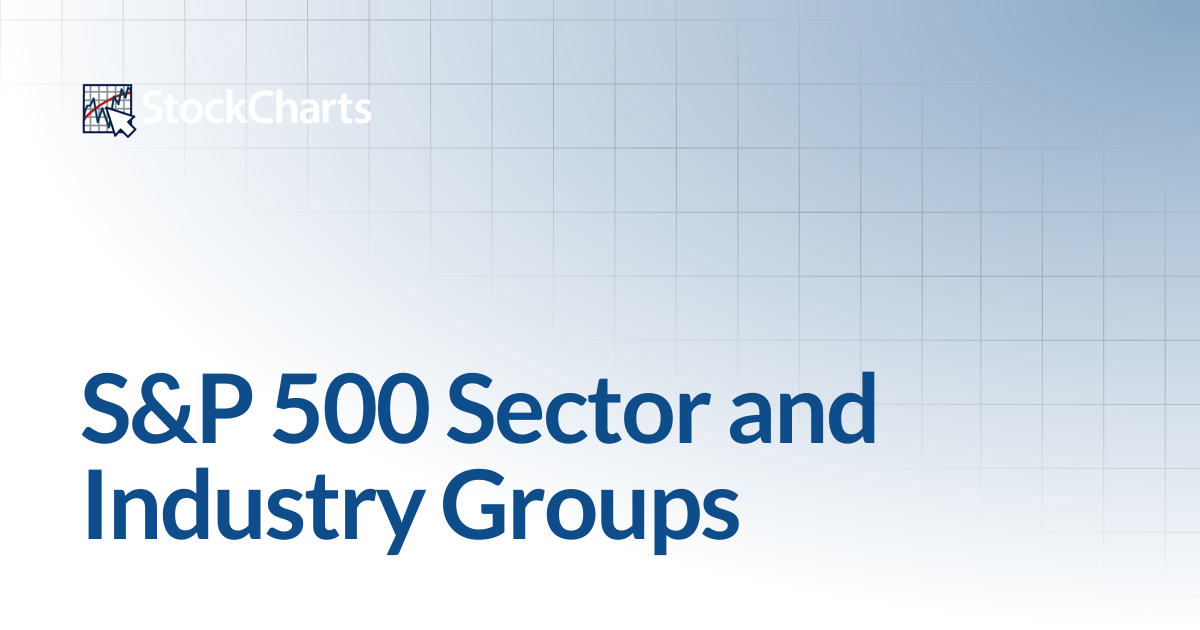 S&P 500 Sector and Industry Groups | ChartSchool | StockCharts.com