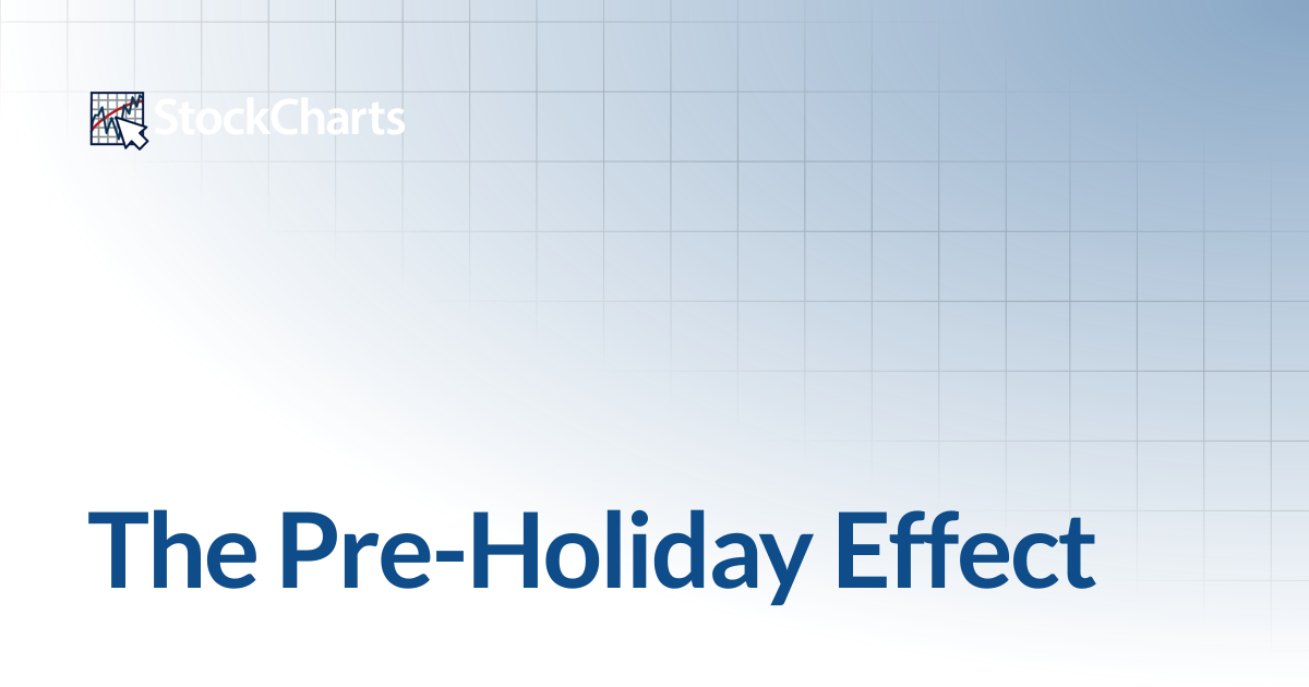 The Pre-Holiday Effect | ChartSchool | StockCharts.com